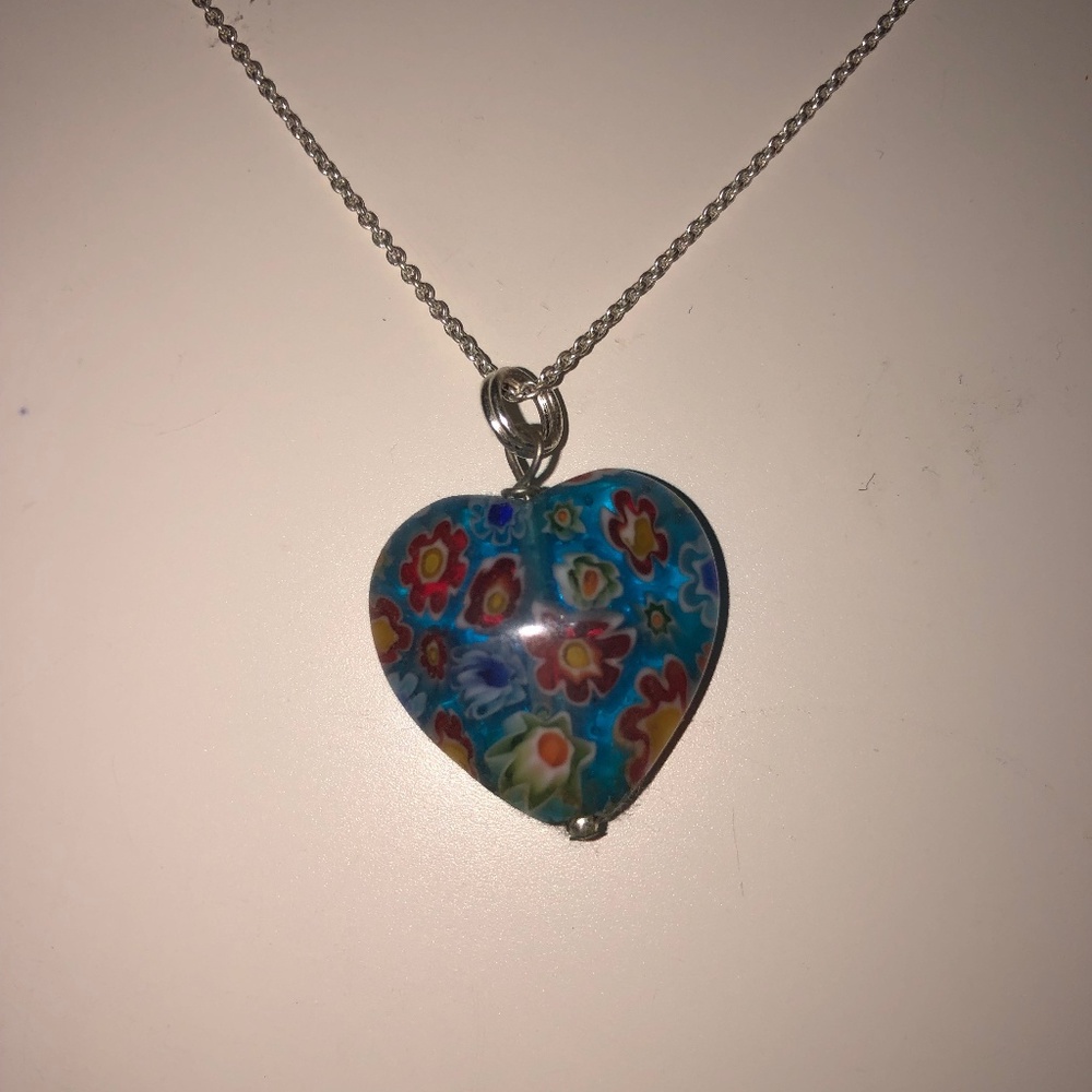 Glass Heart Necklace